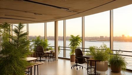 Widok na Warszawę z biura Herbitech Solutions