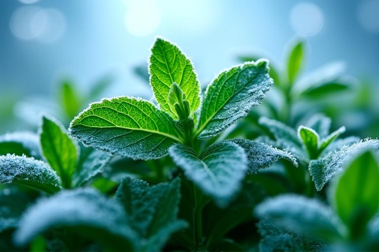 Proces mrożenia ziół przed ekstrakcją